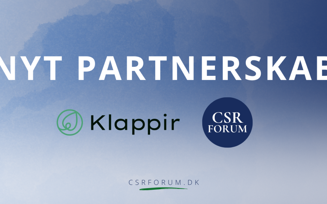 Klappir og CSR Forum går sammen om at belyse fremtidens krav til ESG-data, IT-infrastrukturer og systemer